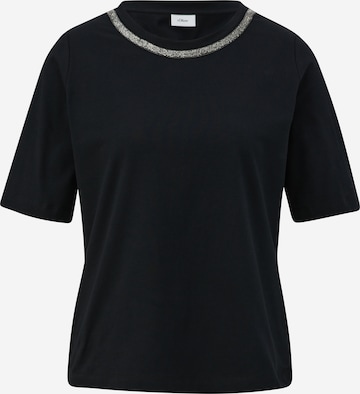 s.Oliver BLACK LABEL T-Shirt in Schwarz: predná strana