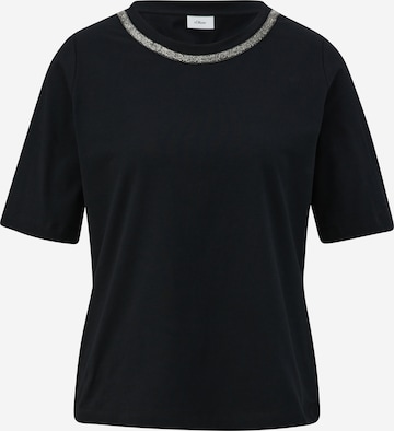 T-shirt s.Oliver BLACK LABEL en noir : devant