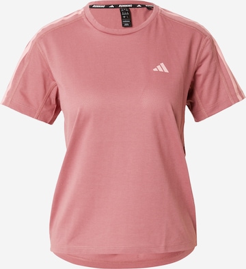 T-shirt fonctionnel 'Own the Run' ADIDAS PERFORMANCE en rose : devant
