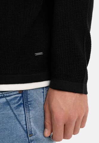 INDICODE JEANS Trui 'Villads' in Zwart