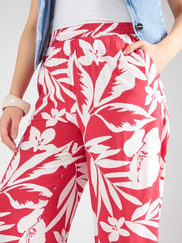 JDY Wide leg Pants 'JDYSTAR SEZEN' in Red