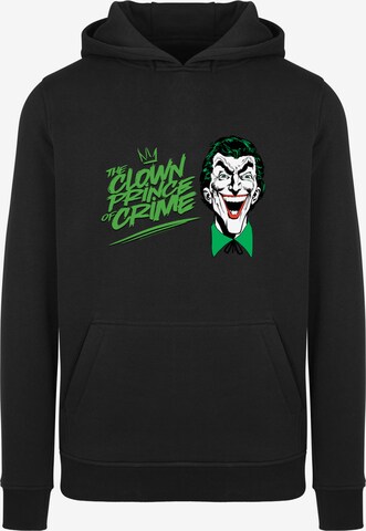 F4NT4STIC Sweatshirt 'DC Comics Batman Joker The Clown Prince Of Crime' in Zwart: voorkant