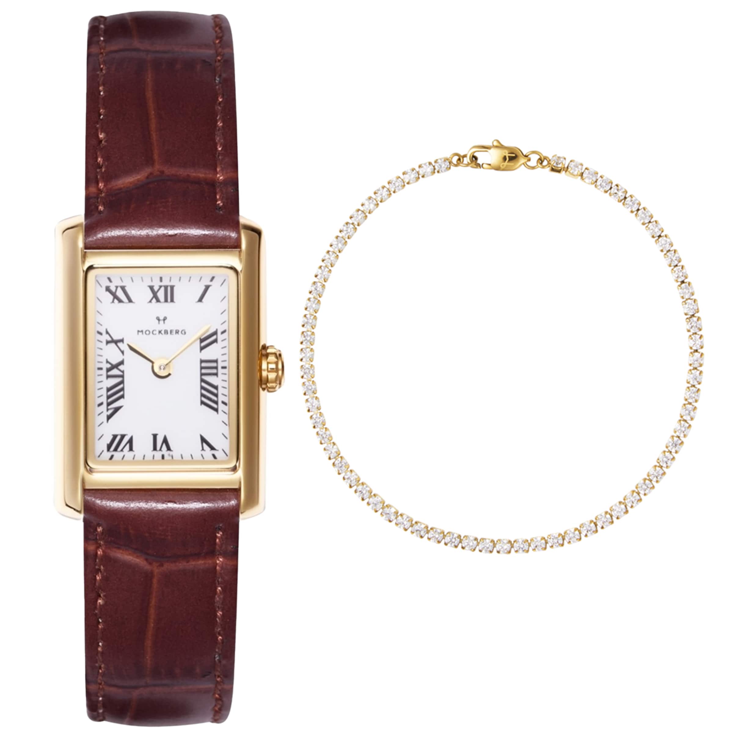 Mockberg Jewelry Set in Gold: front