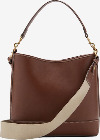 Sac bandoulière 'Isolda' MANGO en marron : devant