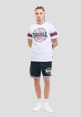 T-Shirt 'Barton' LONSDALE en blanc