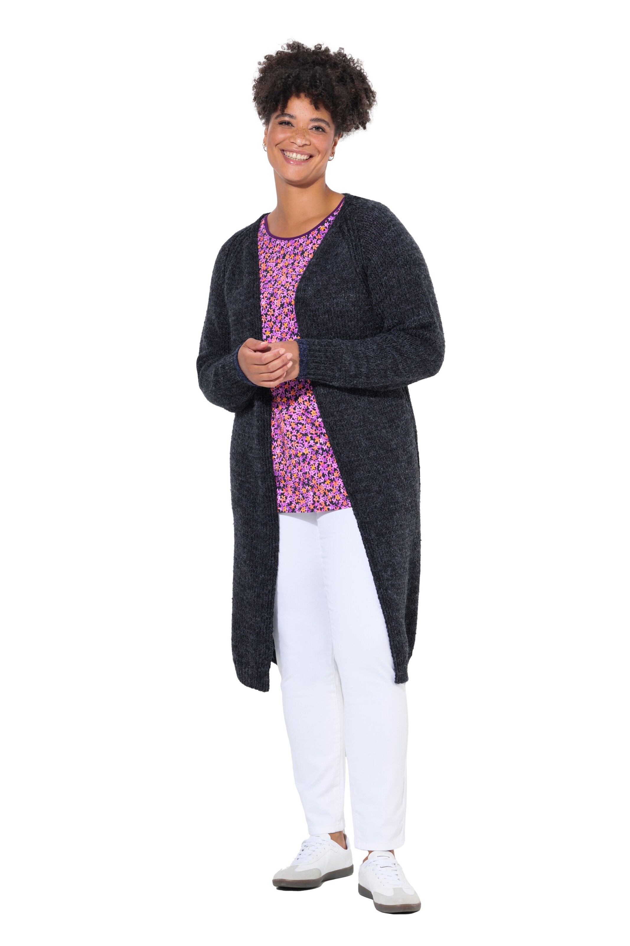 Janet & Joyce Strickjacke in Schwarz