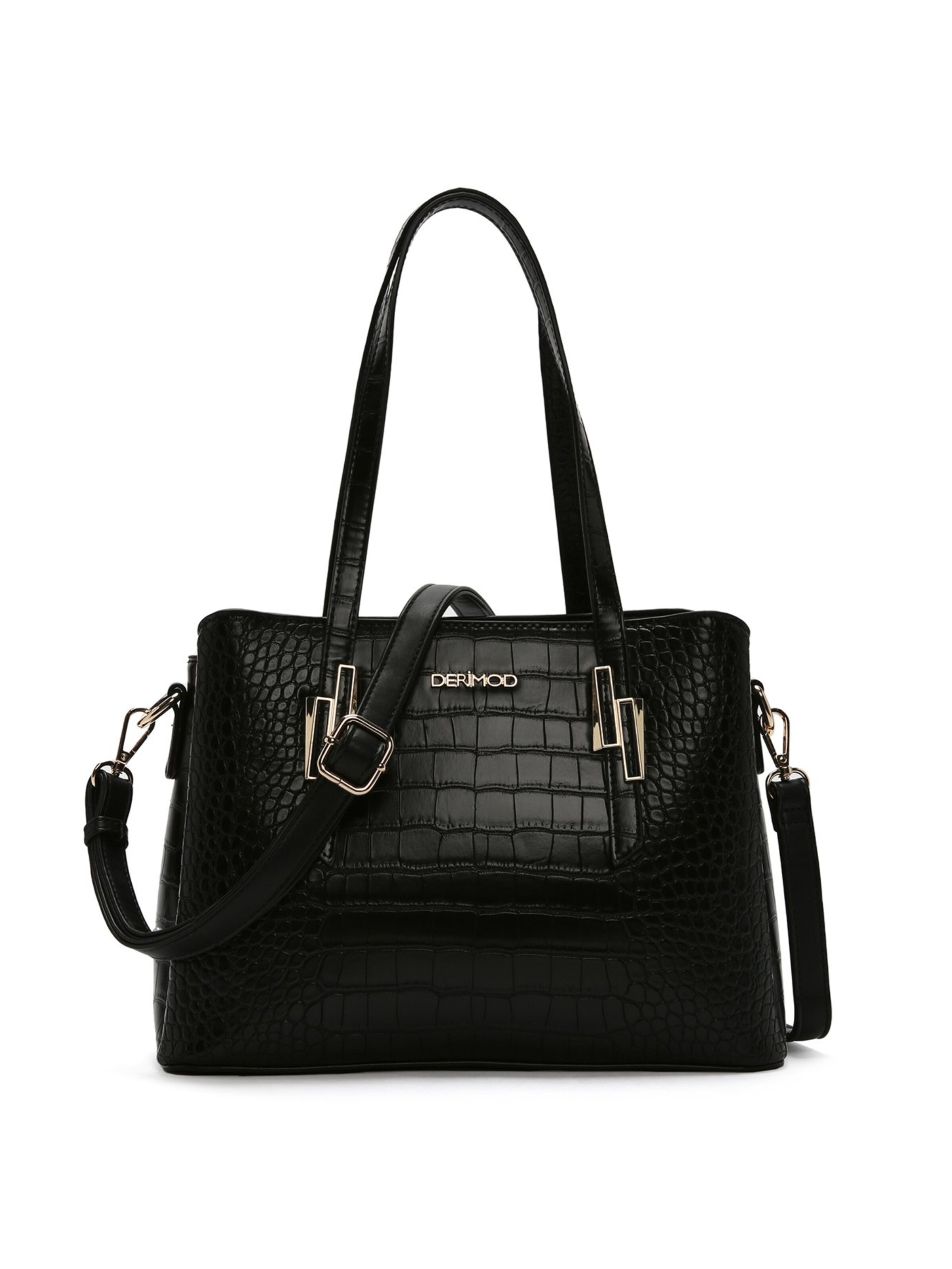 Borsa a mano di Derimod in nero: frontale