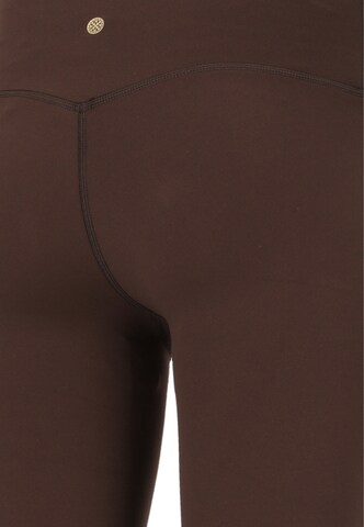 Athlecia Skinny Sports trousers 'Luxe' in Brown