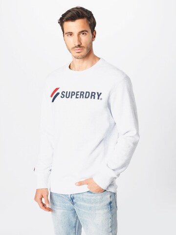 Superdry Sweatshirt in Grijs: voorkant