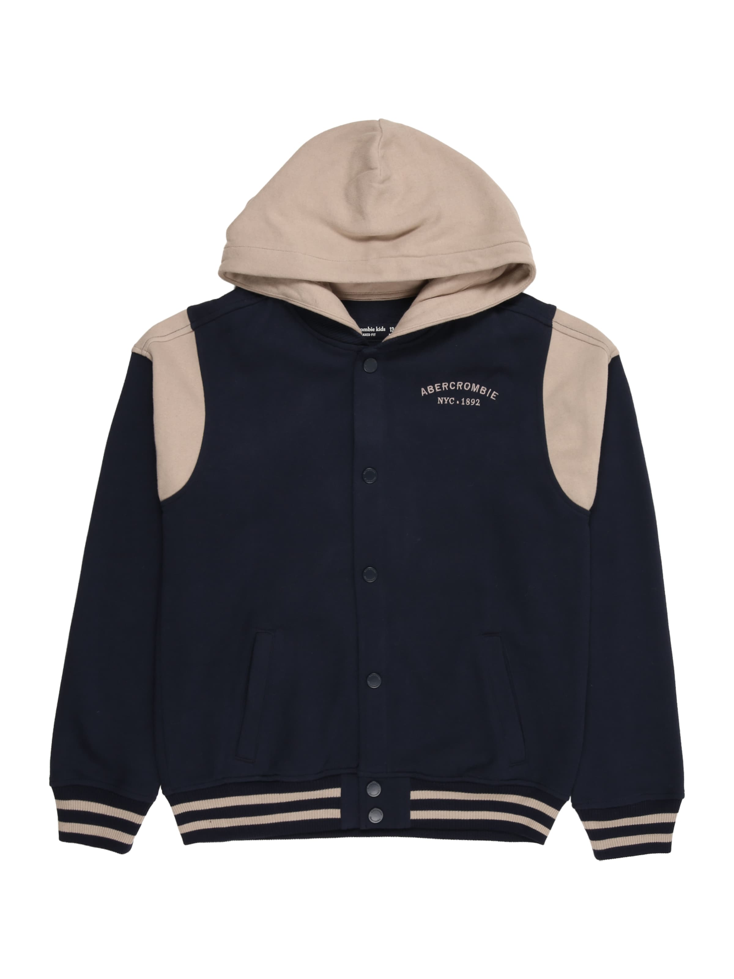 Abercrombie & Fitch Jopa na zadrgo | modra barva: sprednja stran