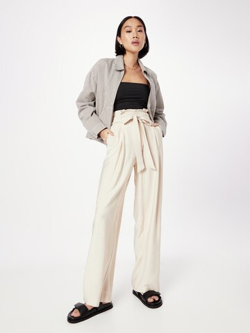 ABOUT YOU Wide Leg Hose 'Marlena' in Beige