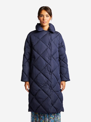 Rich & Royal Winter Coat in Blue: front