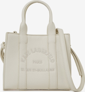 Karl Lagerfeld - Malas de tiracolo 'Rue St-Guillaume' em branco: frente