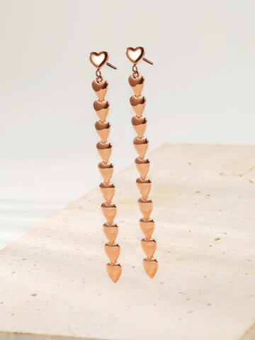 Hey Happiness Ohrringe 'Heart Cascade' in Gold