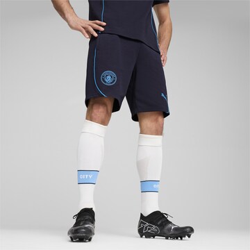 Regular Pantalon de sport 'Manchester City' PUMA en bleu : devant