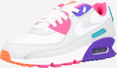 Nike Sportswear Niske tenisice 'Air Max 90' u plava / tirkiz / svijetlosiva / roza / bijela, Pregled proizvoda