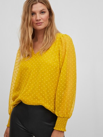 VILA - Blusa 'Linneas' em amarelo