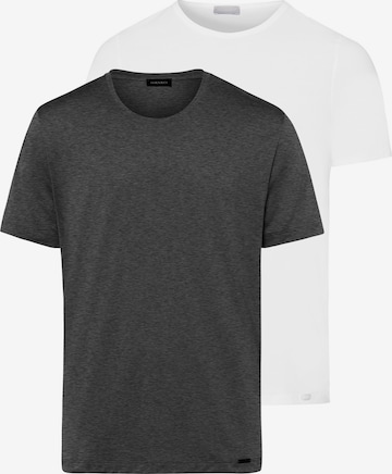 T-Shirt Hanro en gris : devant