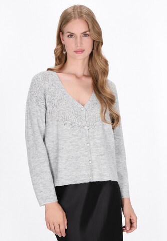 Cardigan DreiMaster Klassik en gris : devant