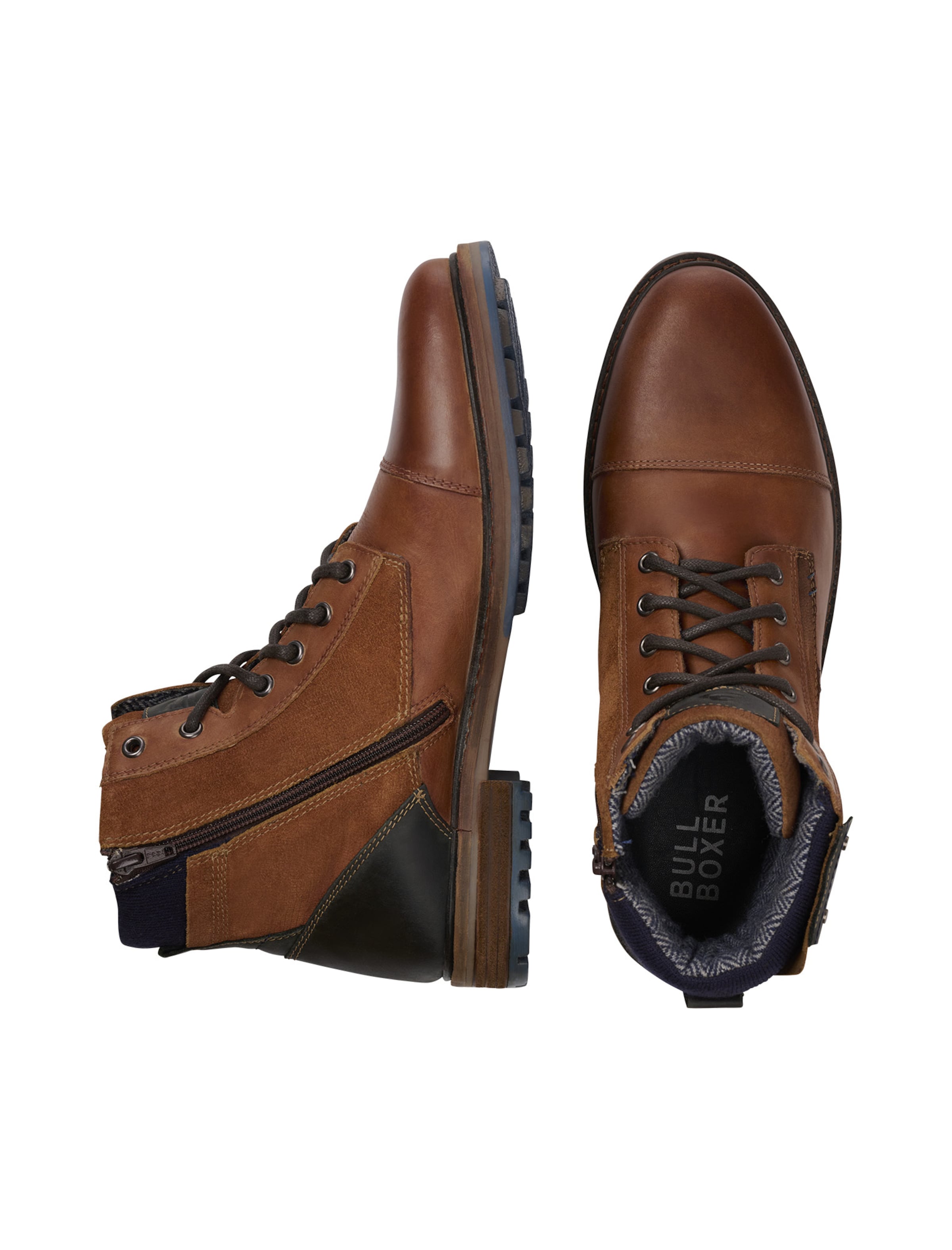 Bottines à lacets BULLBOXER en marron