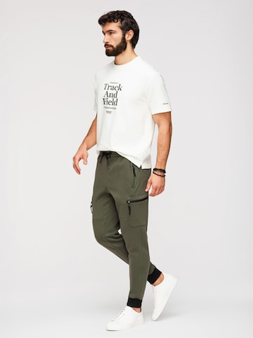 Ombre Tapered Cargobroek in Groen