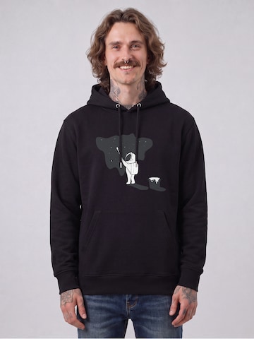 Sweat-shirt 'Painting Space' Watapparel en noir : devant