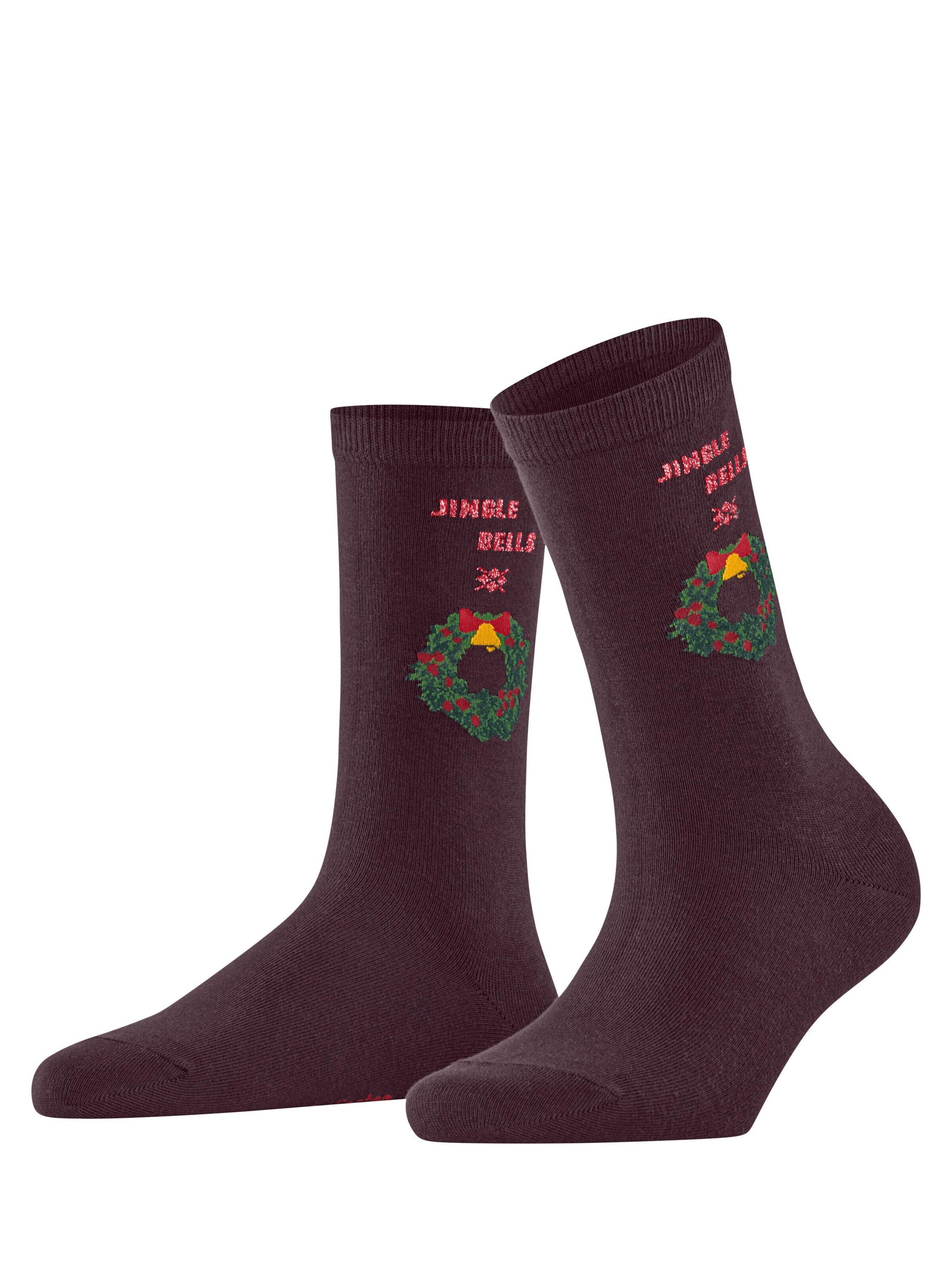 BURLINGTON Socken 'Jingle Bells'‌ in Rot: Vorderseite