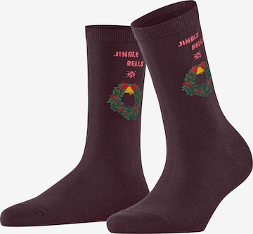 BURLINGTON Socken 'Jingle Bells' in Rot: Vorderseite