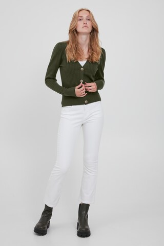 b.young Gebreid vest 'BYNAKTA RIB CARDIGAN 2' in Groen