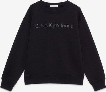 Sweat Calvin Klein Jeans en noir : devant
