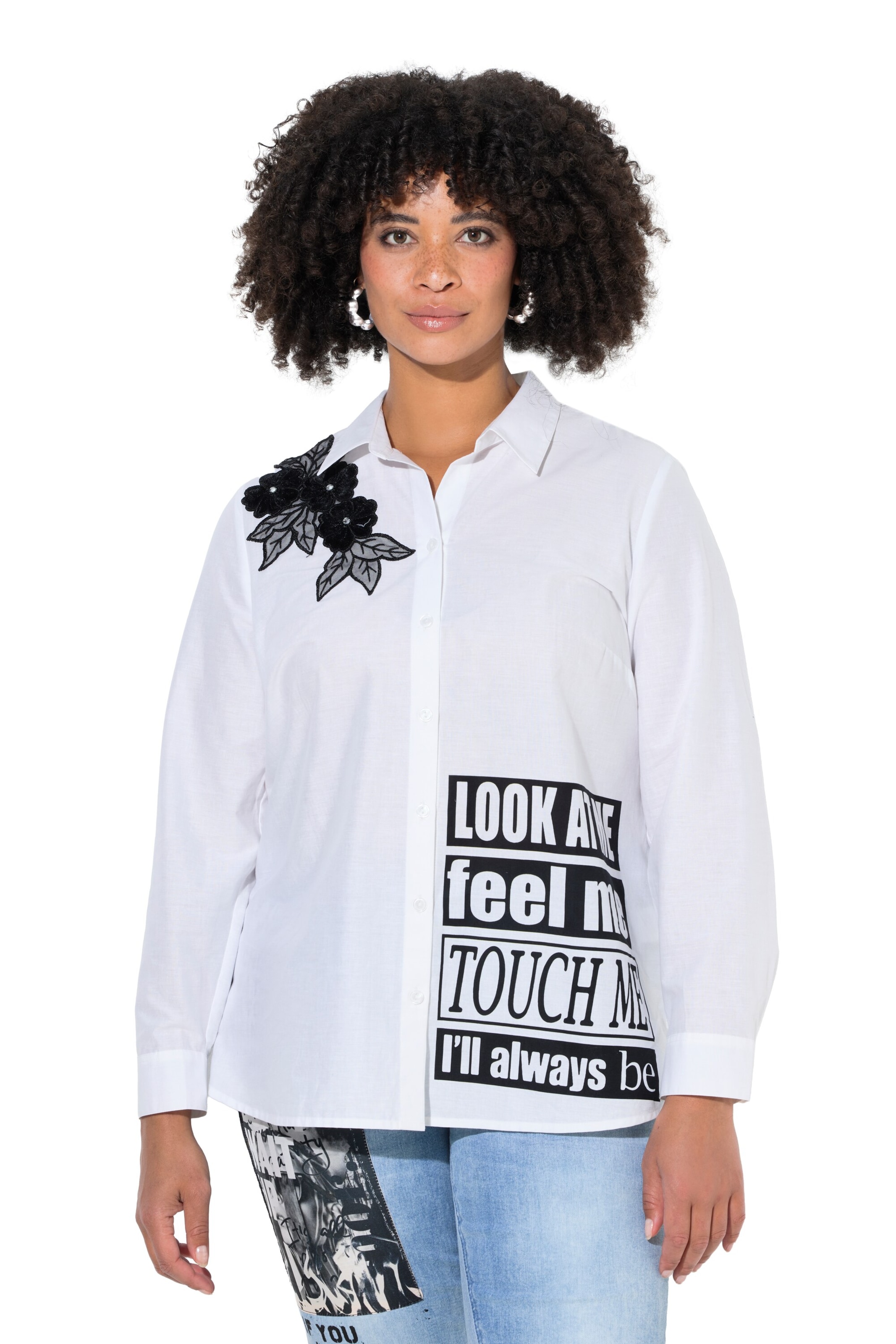 Angel of Style Bluse in Weiß: Vorderseite