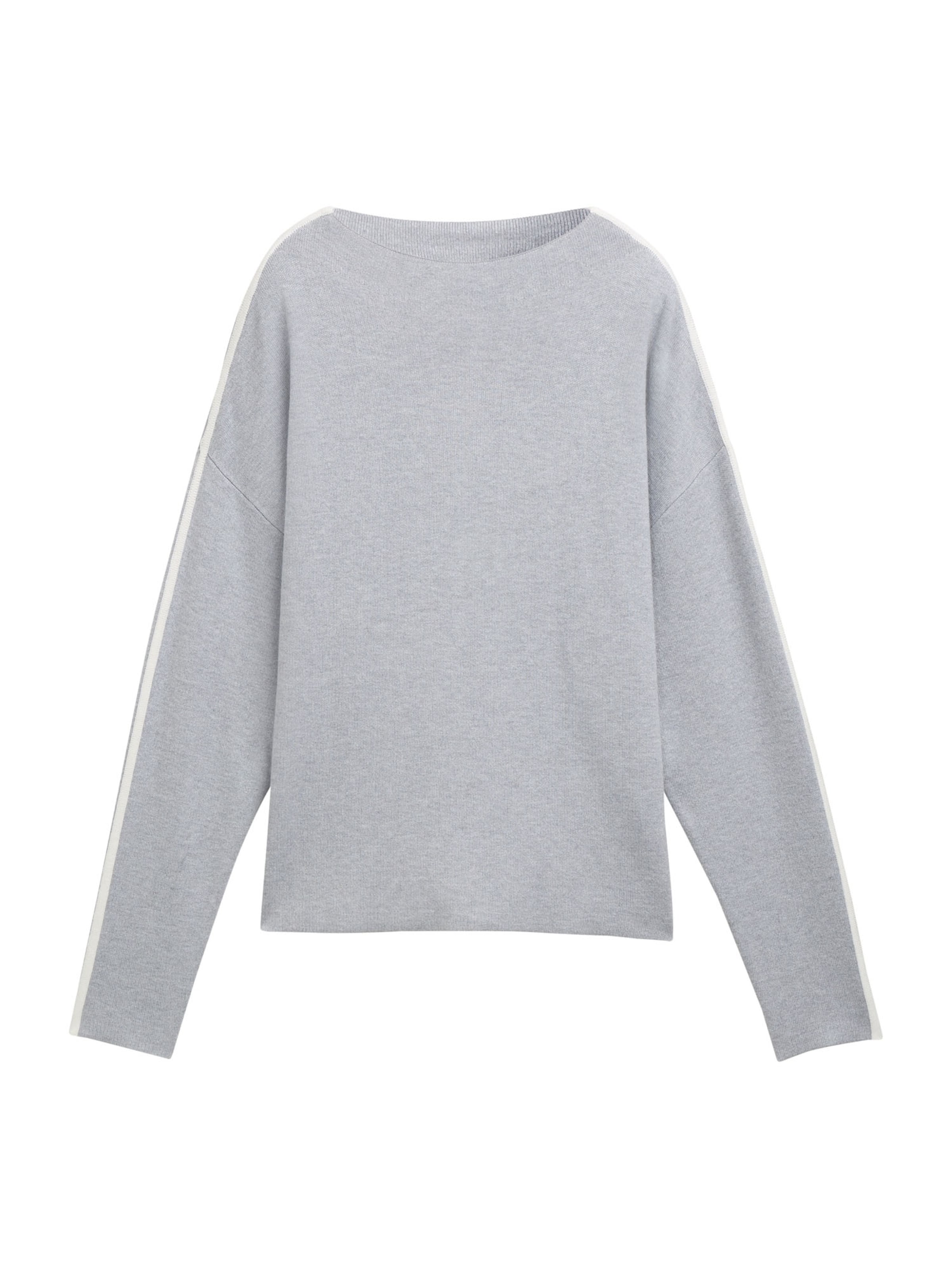 TOM TAILOR DENIM Pullover in Grau: Vorderseite