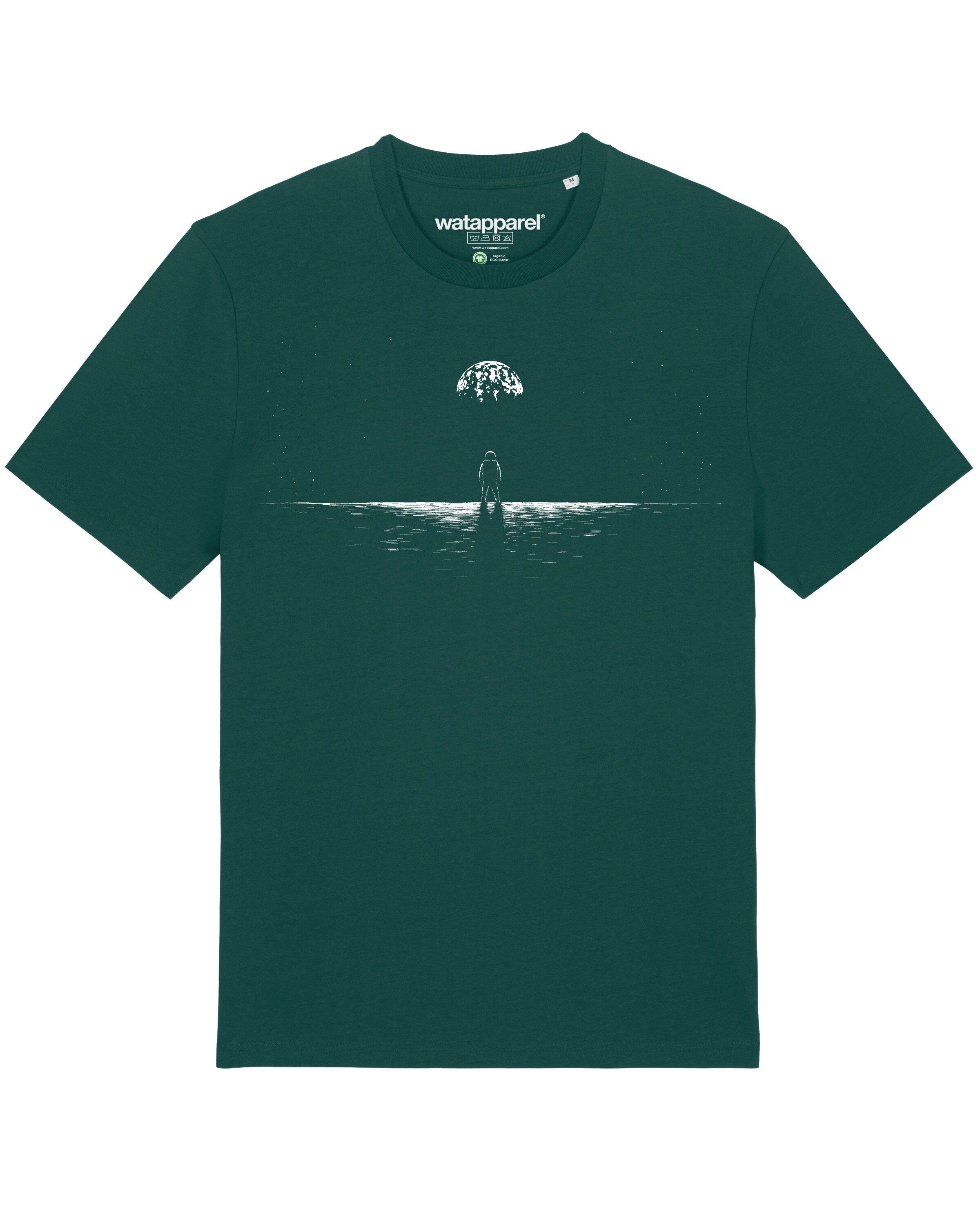T-Shirt 'Lost in space' Watapparel en vert : devant