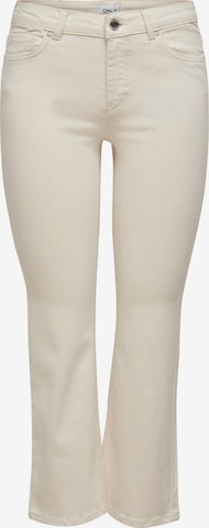 ONLY Bootcut Farkut 'Kenya' värissä beige: etupuoli