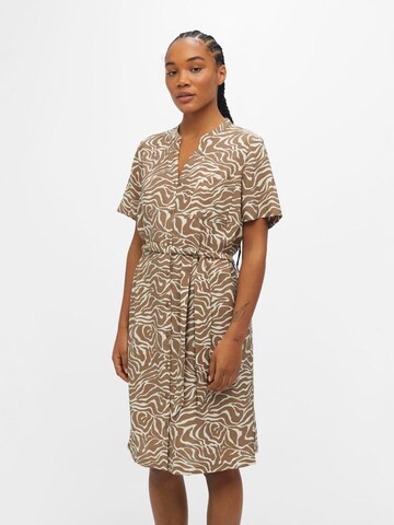 OBJECT Dress 'Seline' in Brown