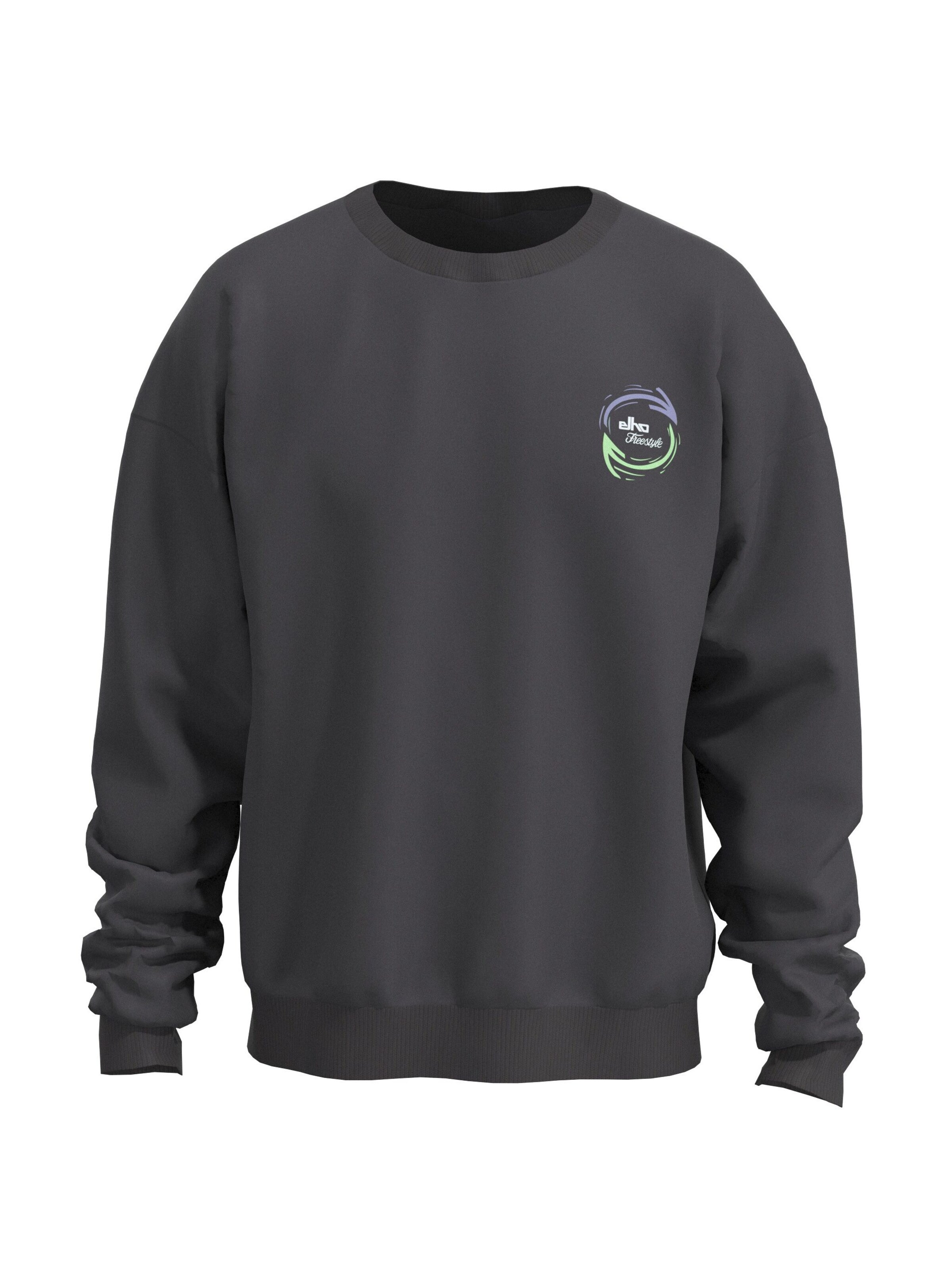 elho Sweatshirt 'MAYRHOFEN 89' in Schwarz: Vorderseite