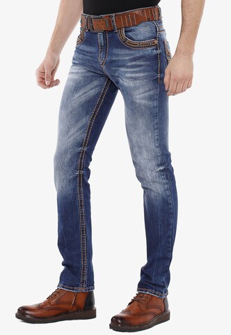 CIPO & BAXX Regular Jeans 'Western' in Blau