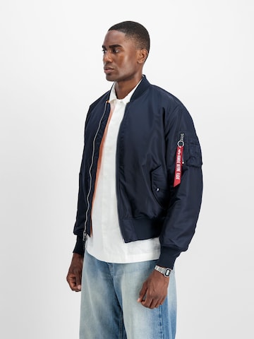 ALPHA INDUSTRIES Övergångsjacka 'MA-1 Heritage' i blå