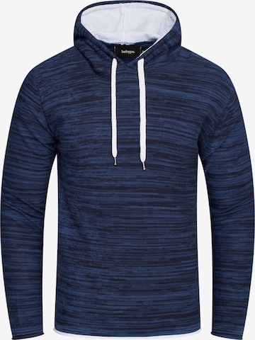 behype Kapuzensweatshirt 'NATHANAEL' in Blau: predná strana