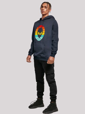 Sweat-shirt 'Alien Retro Sonnenuntergang' F4NT4STIC en bleu