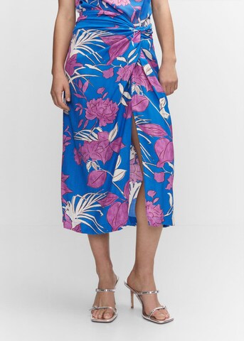 MANGO Rok 'Nuti' in Blauw: voorkant