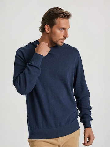 Pull-over Funky Buddha en bleu : devant