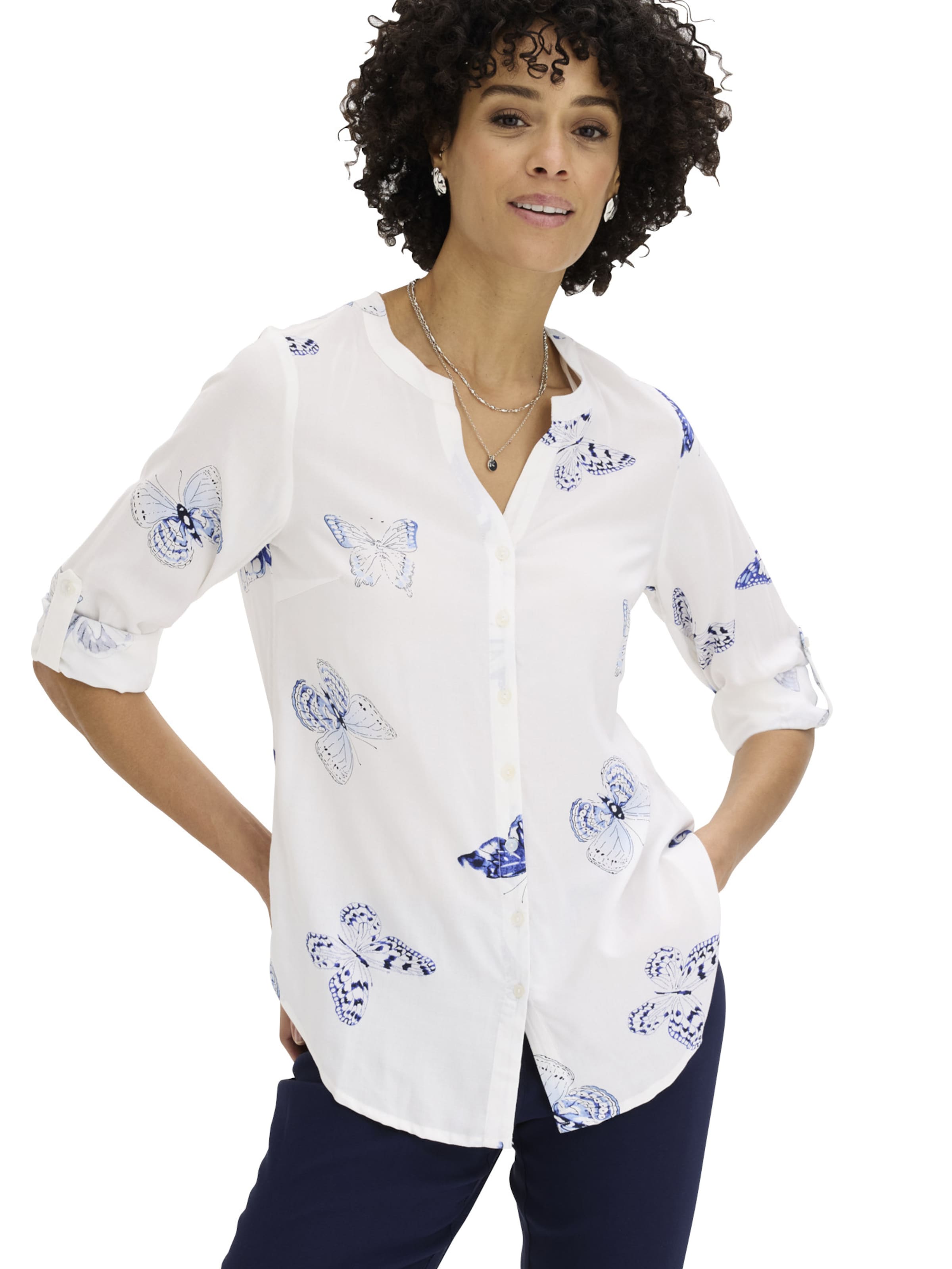 bonprix Bluse in Weiß: Vorderseite