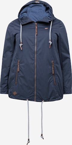 Ragwear Plus Between-Season Jacket 'ZUZKA' in Blue: front