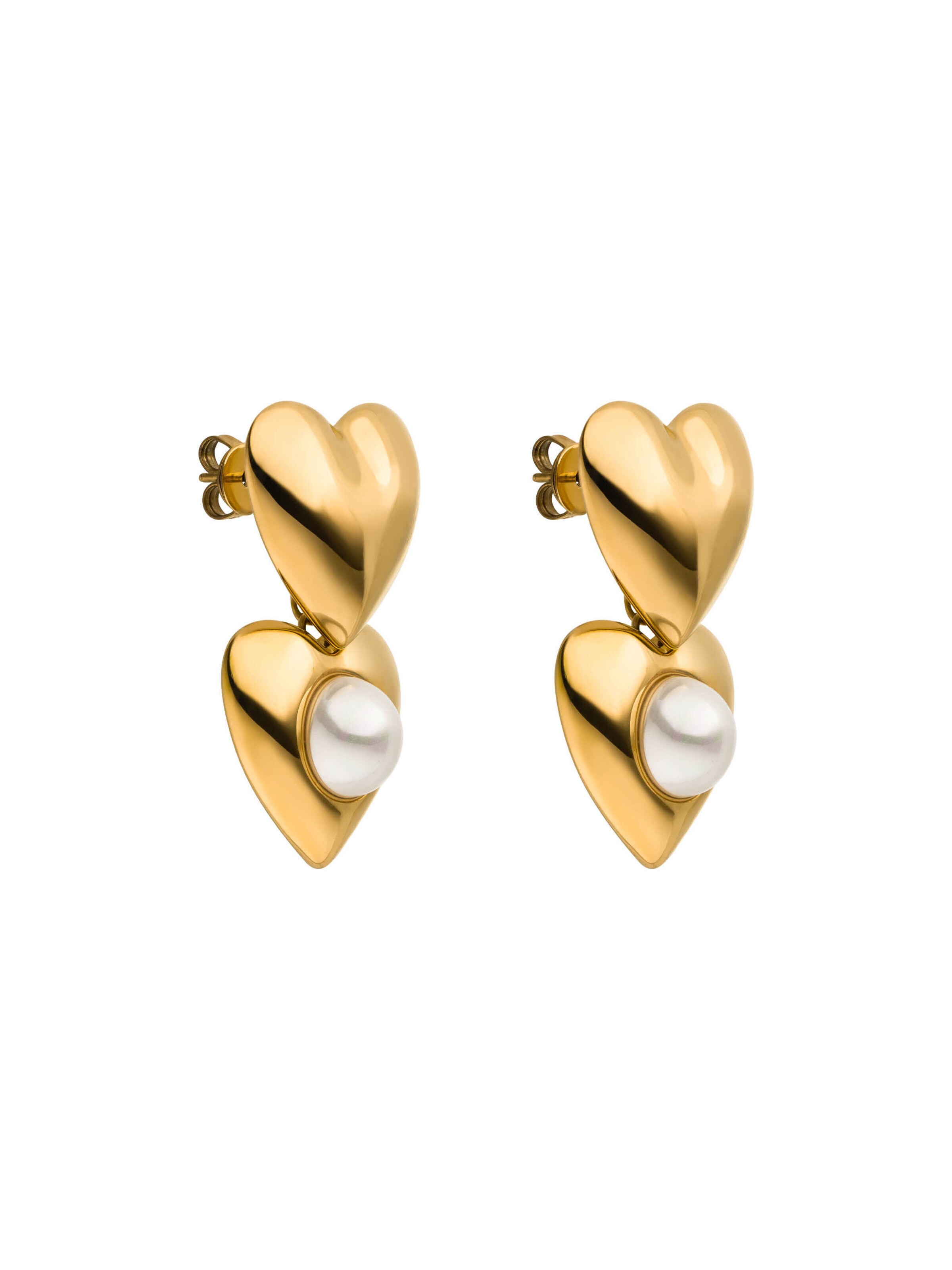 PURELEI Ohrringe 'My Heart' in Gold: Vorderseite