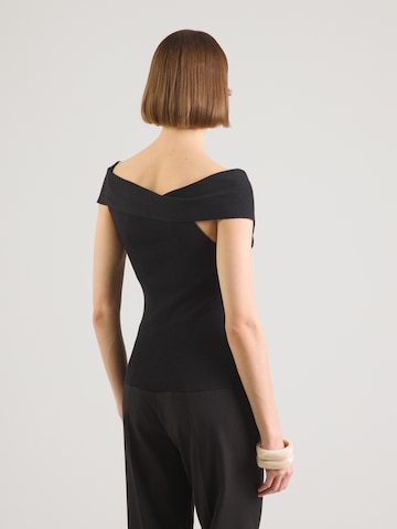 juoda VERO MODA Megzta palaidinė be rankovių 'VMBEVERLY'