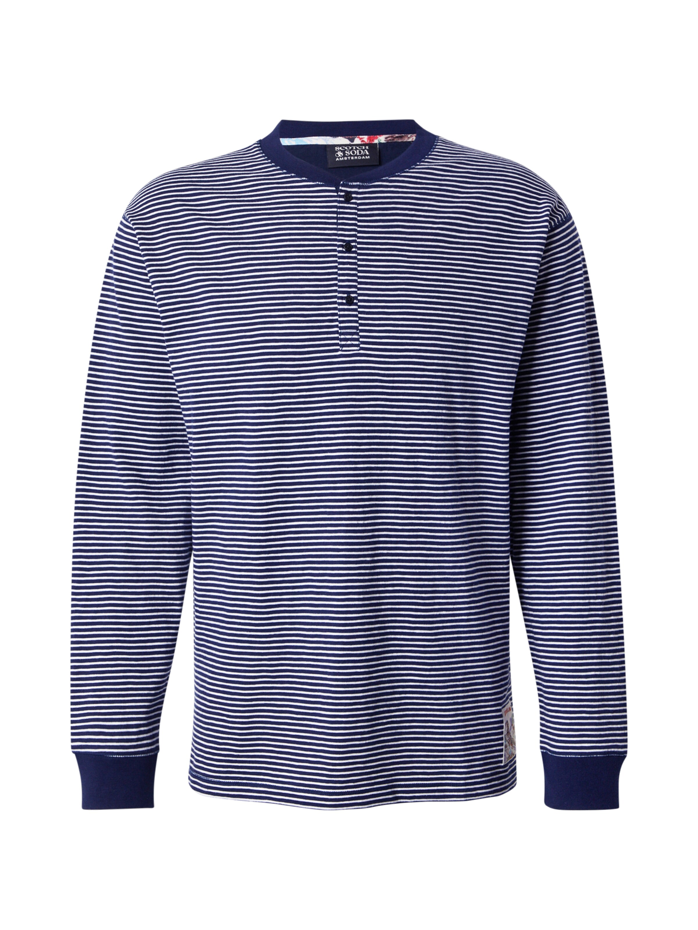 SCOTCH & SODA Μπλουζάκι σε μπλε: μπροστά