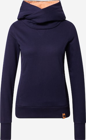 Fli Papigu Sweatshirt 'Schönste Frau in Stadt' in Blauw: voorkant