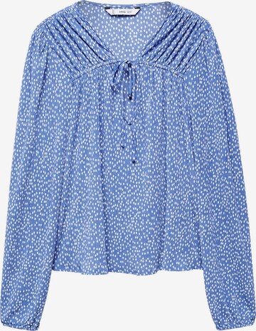 MANGO Blouse 'POMELO' in Blauw: voorkant