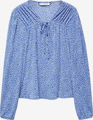 MANGO Blouse 'POMELO' in Blauw: voorkant